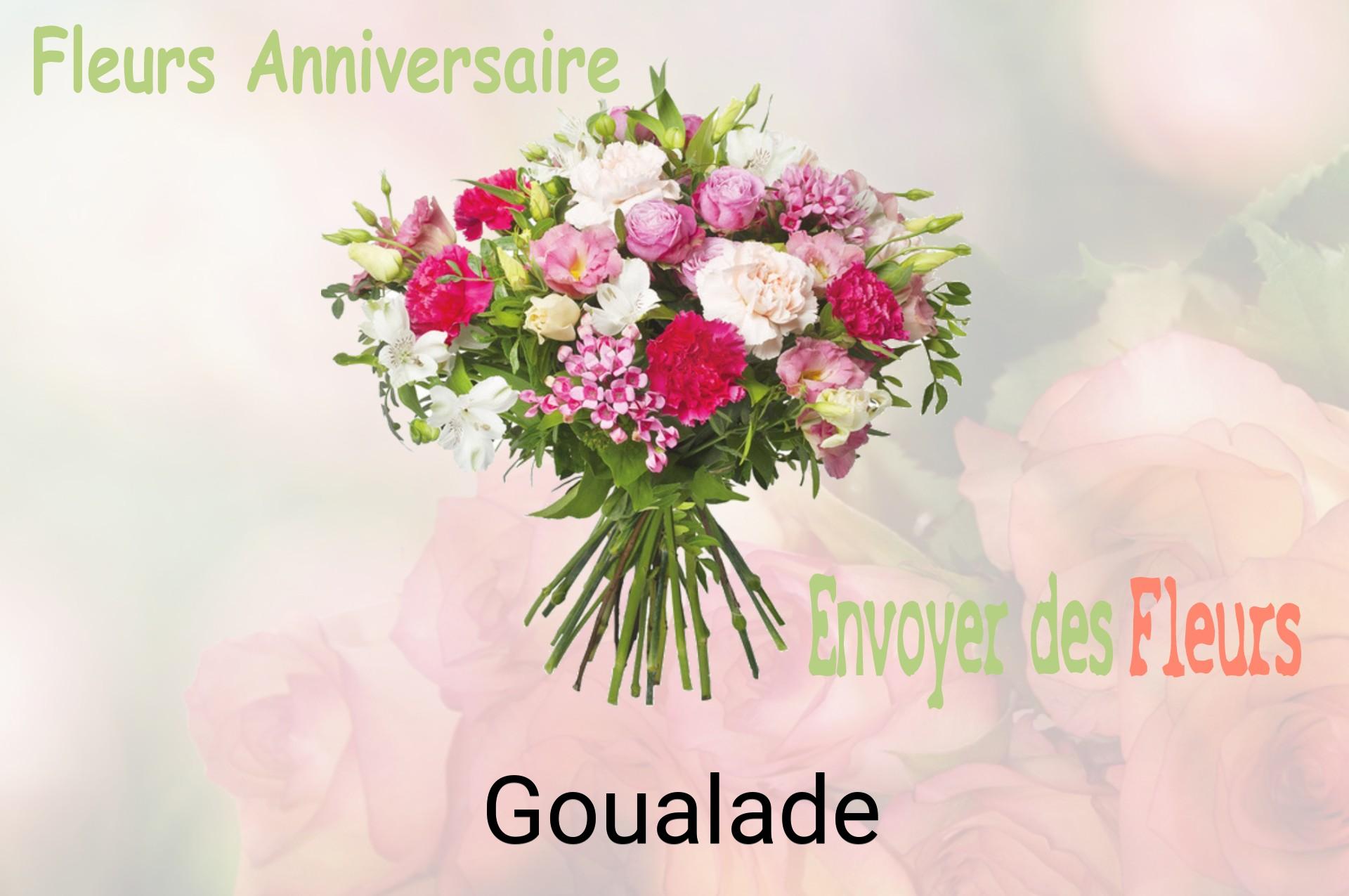 Bouquet de fleurs d’anniversaire livré à Goualade