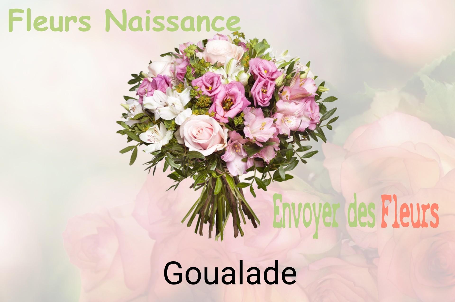 Bouquet de fleurs de naissance livré à Goualade